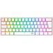 Клавіатура Redragon Fizz K617 WhiteENG/UKR (K617RGB-W), Білий