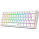 Клавіатура Redragon Fizz K617 WhiteENG/UKR (K617RGB-W), Білий