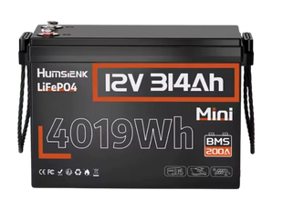 Акумулятор для ДБЖ/інвертора Humsienk Mini LiFePO4 12.8V 314Ah (HS12V314AH200MINIBT)