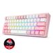 Клавиатура Redragon Fizz K617 White/Pink ENG (K617RGB-WP), Белый-Розовый, белый-розовый