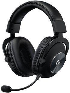 Наушники с микрофоном Logitech G PRO X Gaming Headset Black (981-000818), На дужке