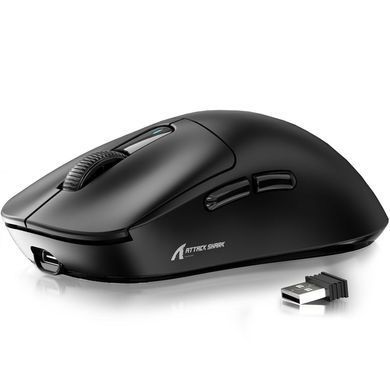 Мышь беспроводная ATTACK SHARK X3 Black PAW3395, 26000
