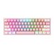Клавиатура Redragon Fizz K617 Pink/White ENG (K617RGB-PW), Розовый-Белый, розовый-белый