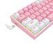 Клавиатура Redragon Fizz K617 Pink/White ENG (K617RGB-PW), розовый-белый