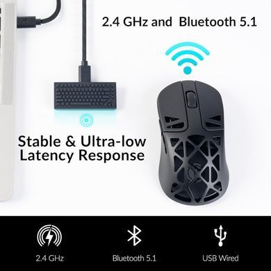 Миша Keychron m3 mini 4k wireless mouse signature edition, 26000