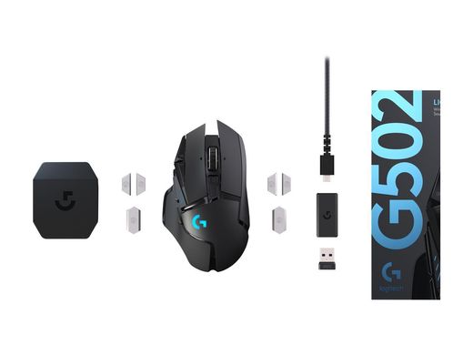 Мышь Logitech G502 Lightspeed Wireless Black (910-005567), Черный, 18000 dpi