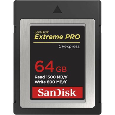 Карта пам'яті SanDisk 64 GB Extreme Pro CFexpress Type B (SDCFE-064G-GN4IN)