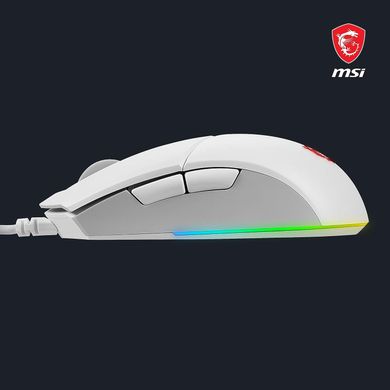 Миша MSI Clutch GM11 WHITE GAMING Mouse S12-0401950-CLA (CLUTCH_GM11_WHITE), Білий, 5000 dpi