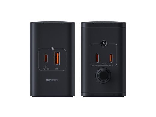 Мережевий зарядний пристрій Baseus Digital GaN Intelligent Desktop Fast Charger 240W Black (P10163901113-00)